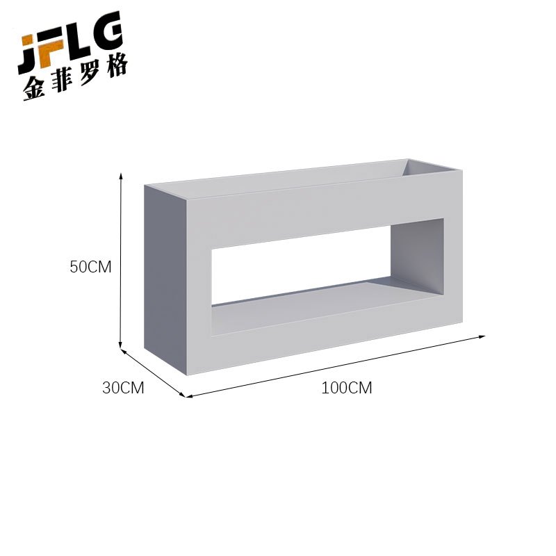 金菲罗格户外花箱铁艺花架组合 100x30x50cm
