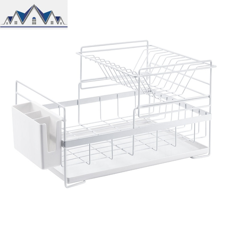 创意家用厨房双层碗碟盘沥水架水餐具...