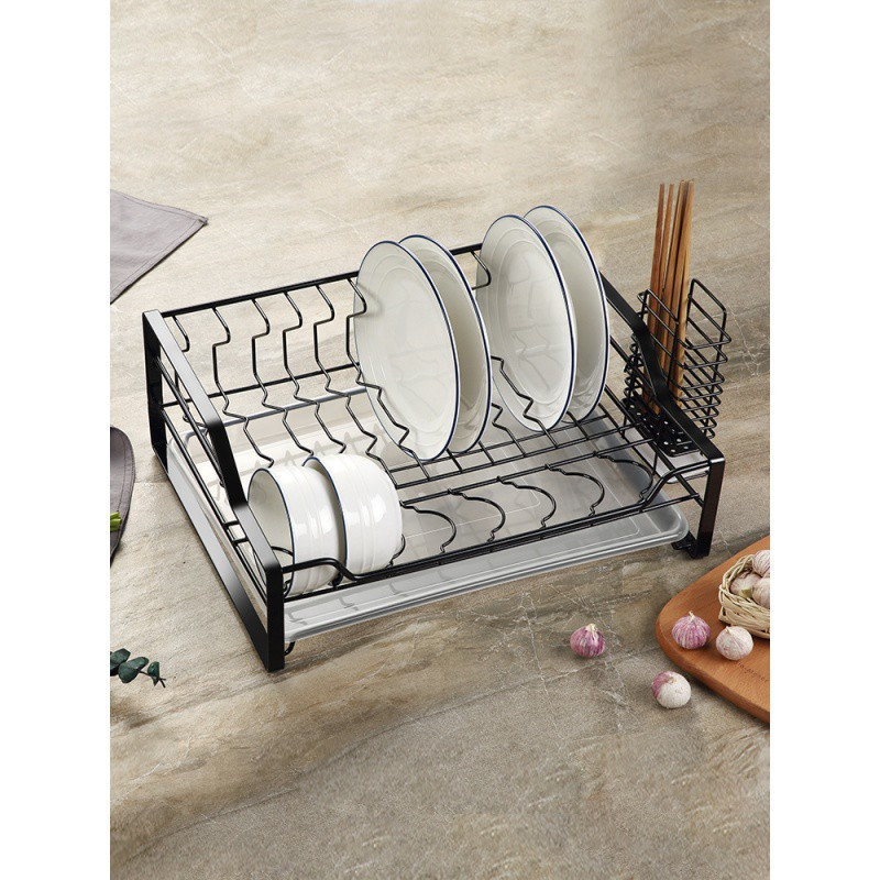 插碗碟架304不锈钢单层收纳置物筷...