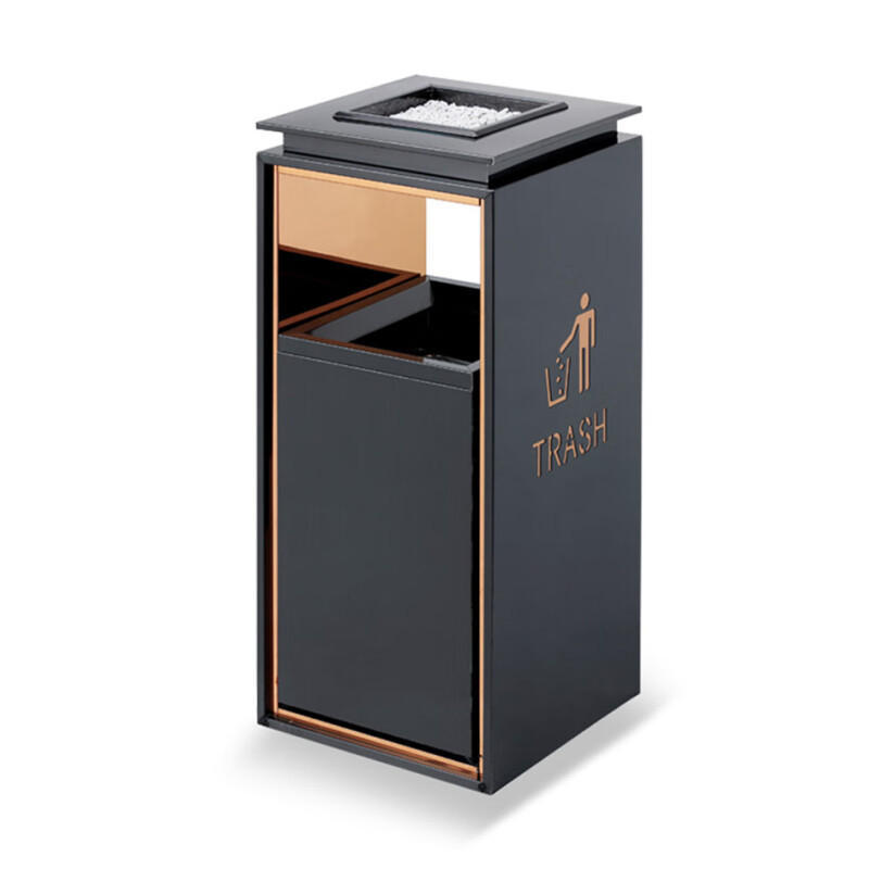 豫芙莱不锈钢垃圾桶加厚个