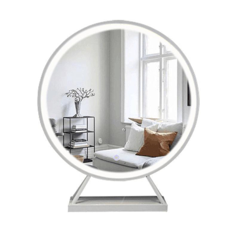 森美人铁艺北欧化妆镜台式d灯桌面大...