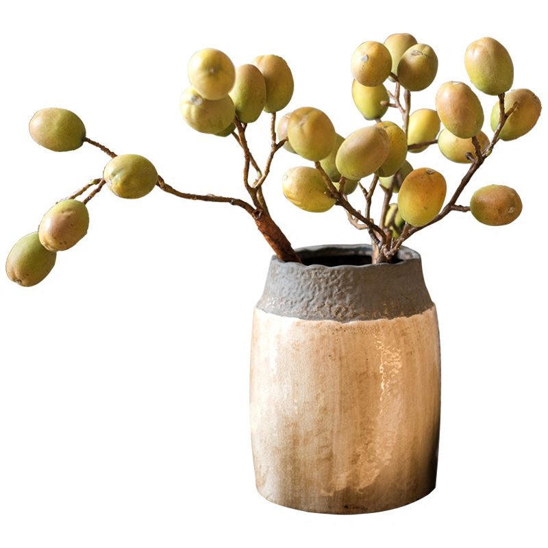 美帮汇手工粗陶罐子 仿古做旧花瓶...